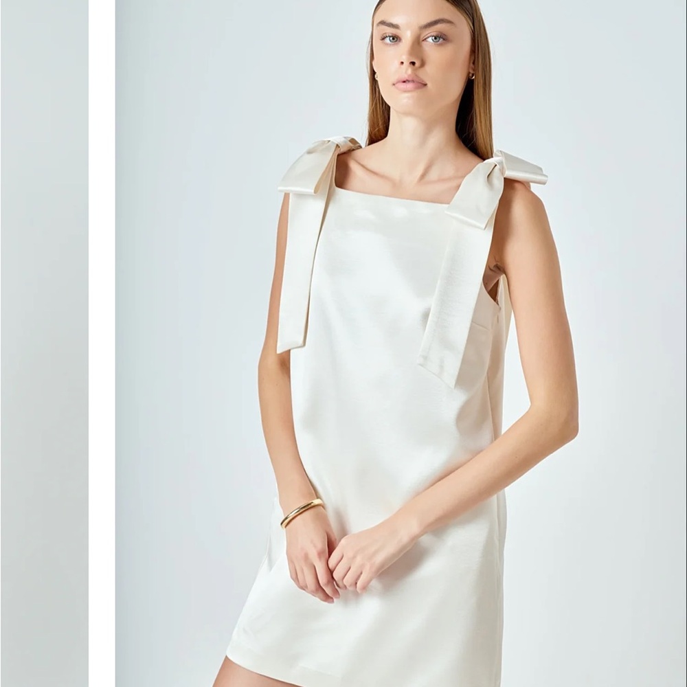 Endless Rose  SATIN BOW MINI DRESS size XS